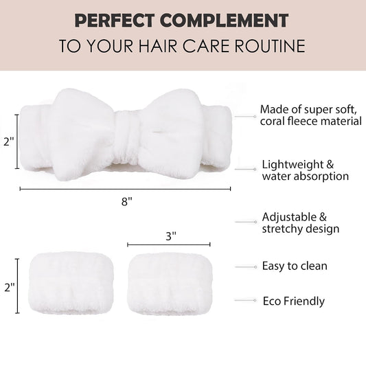 Spa Headband & Wristband Set