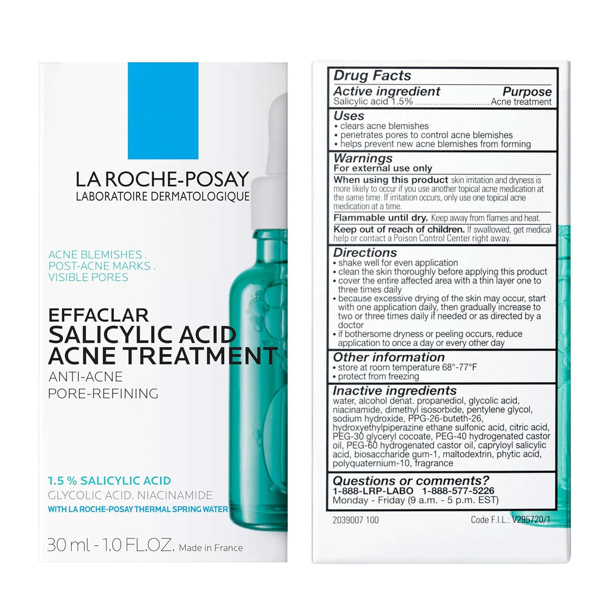 La Roche-Posay Effaclar Salicylic Acid Acne Treatment Serum