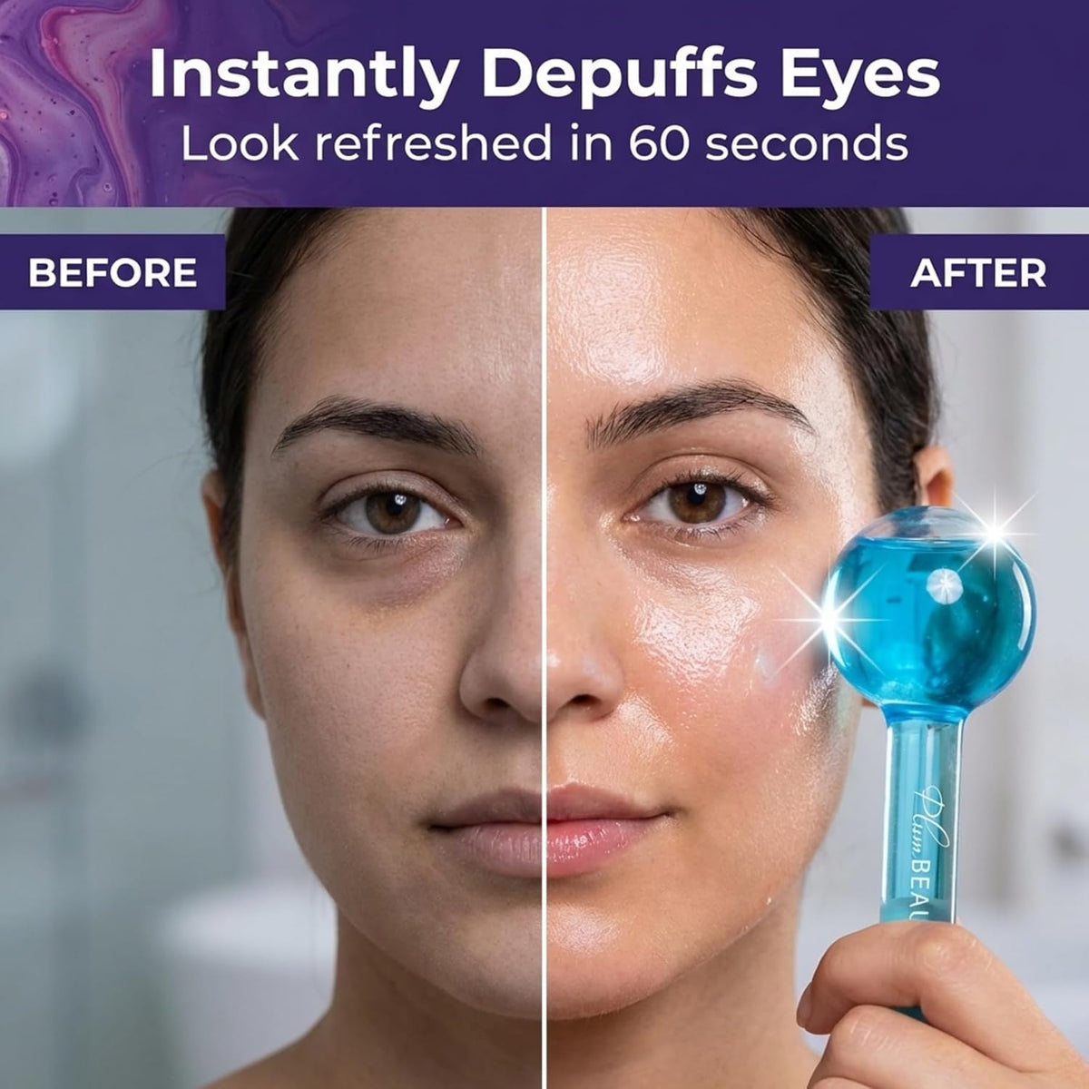 Facial Cooling Globes Reduces Puffiness
