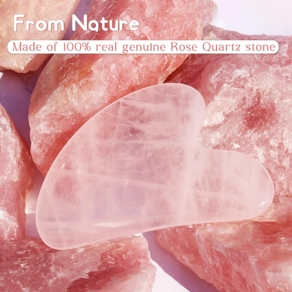 Stainless Steel,Rose Quar Gua sha