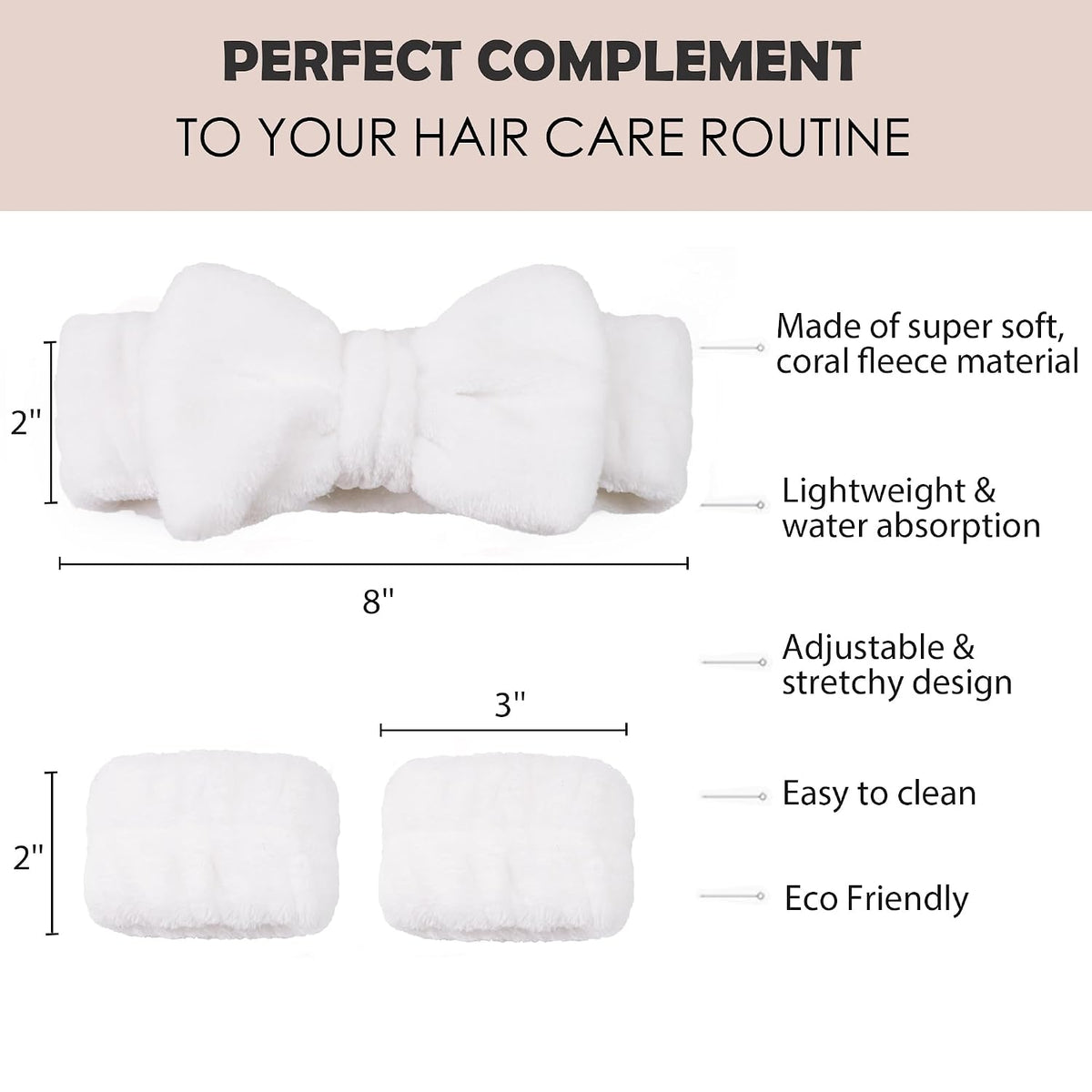 Spa Headband & Wristband Set