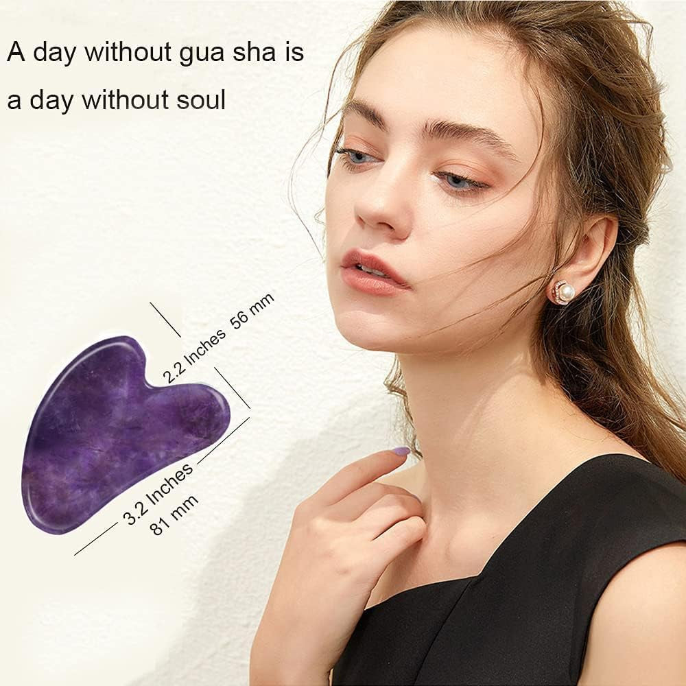 Purple Gua Sha,Face Tightening