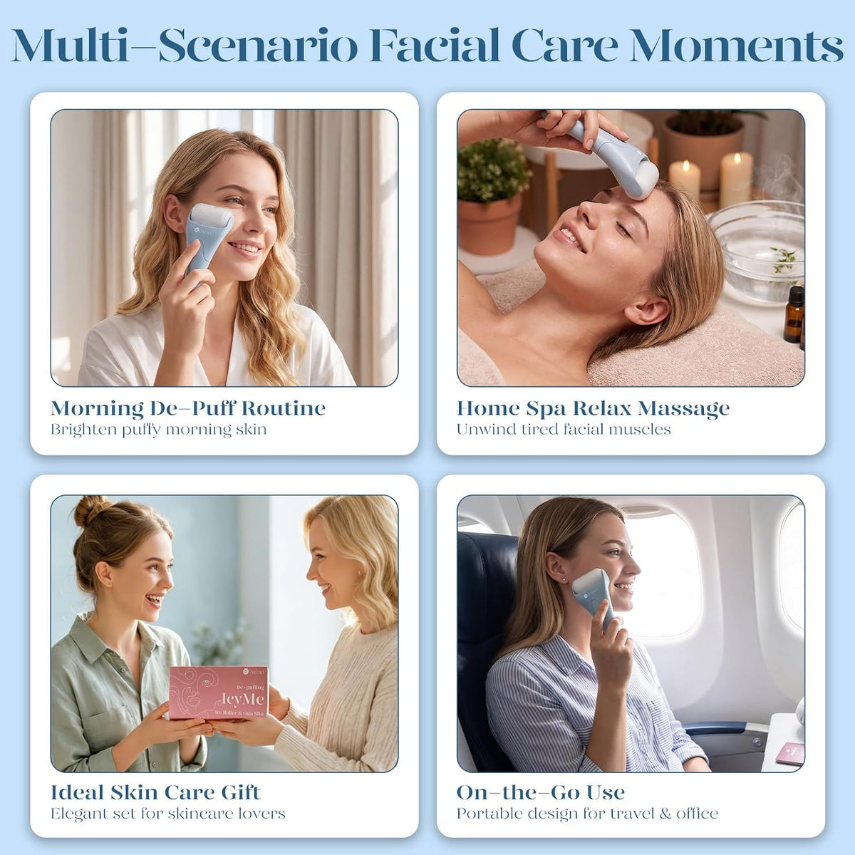 Ice Roller & Gua Sha Facial Tool Set
