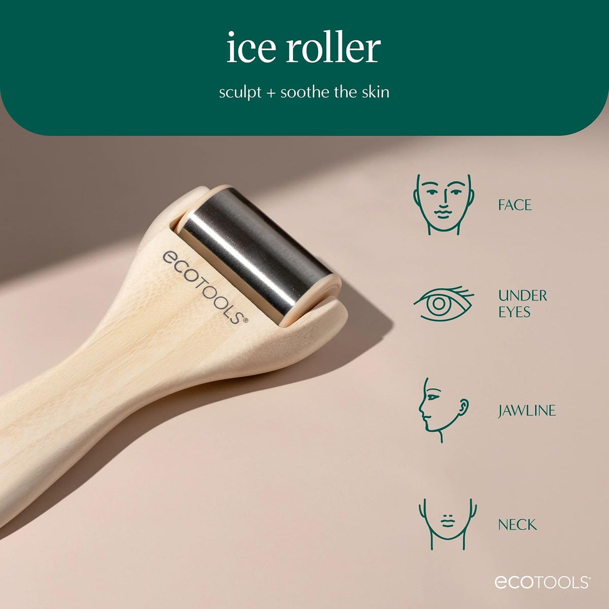 Ice Roller, Stainless Steel Facial Roller