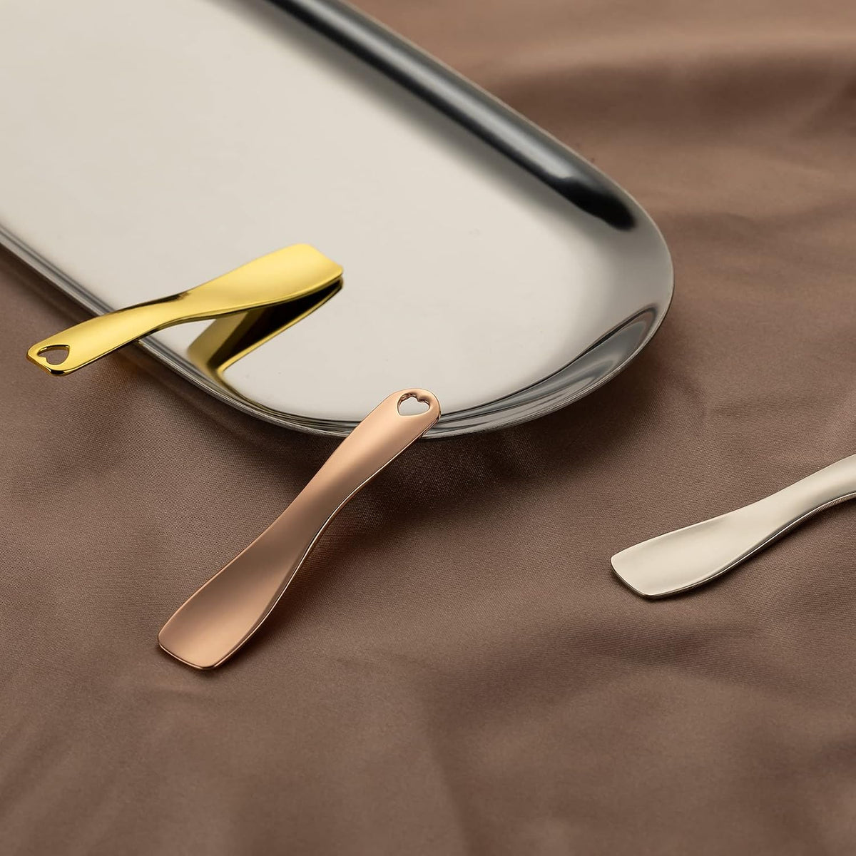 3Pcs Metal Makeup Spatula