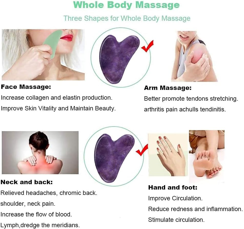 Purple Gua Sha,Face Tightening