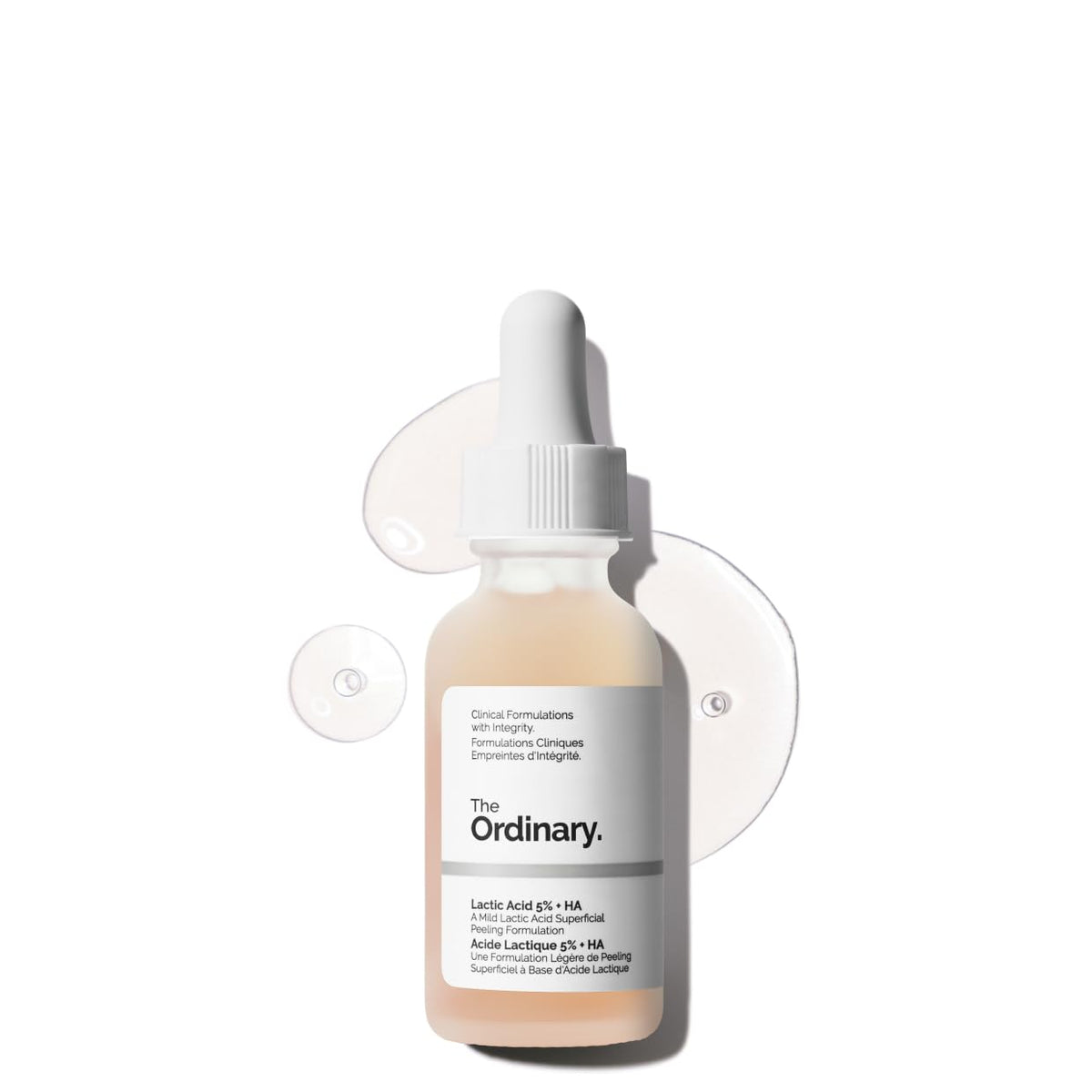 The Ordinary Lactic Acid 5% + Hyaluronic Acid 2%, Gentle Exfoliating Serum for Smoother Skin