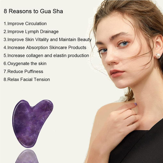 Purple Gua Sha,Face Tightening