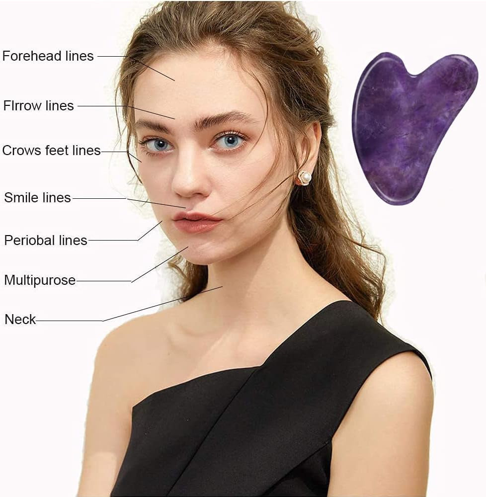 Purple Gua Sha,Face Tightening