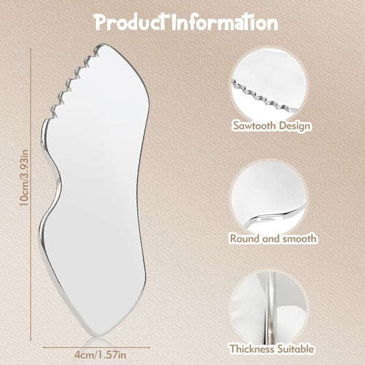 Stainless Steel Gua Sha Lymphatic Drainage